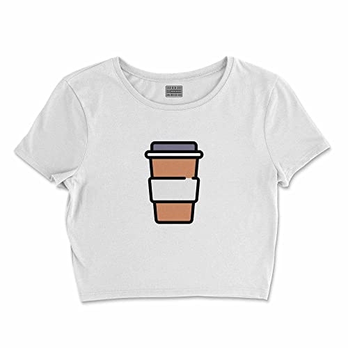 Bona Basics, Koszulka damska z nadrukiem cyfrowym,%100 bawełna, biała, casualowa, topy damskie, rozmiar: L, biały, L Krótki