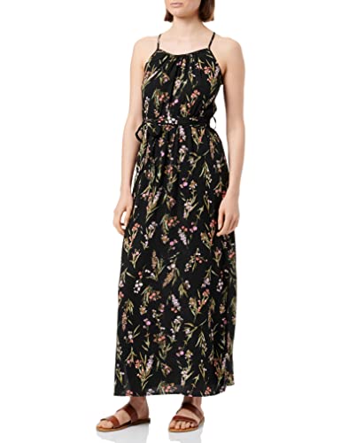 VERO MODA Sukienka damska, Czarny/Aop: mila, L
