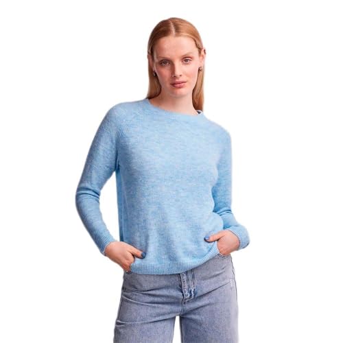 Bestseller A/S Damski sweter Pcjuliana Ls O-Neck Knit Noos Bc, Airy Blue, XL