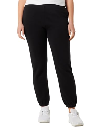 Champion Damskie spodnie treningowe Rochester 1919 z wysokim stanem, Boyfriend Elastic Cuff, czarne, S, czarny, S