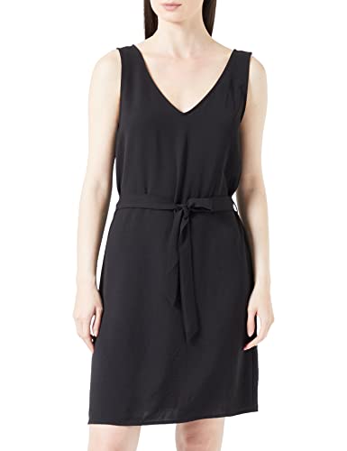 ONLY Onlmette Sl V-Neck Belt Dress WVN letnia sukienka, czarny, S