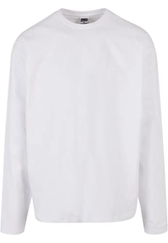 Urban Classics Męska koszulka z długim rękawem Ultra Heavy Oversized z długim rękawem, biała, 4XL, biały, 4XL
