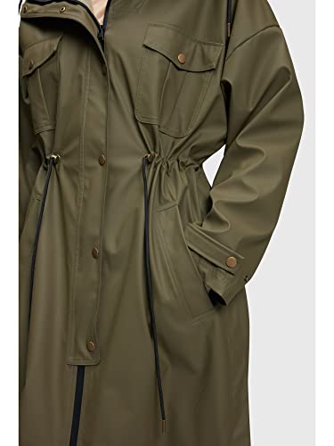 ESPRIT Collection Damska kurtka 072EO1G303, 350/KHAKI zielona, XL