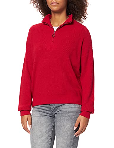 Gerry Weber Damski sweter w kratkę z długim rękawem, sweter z długim rękawem, sweter w kratkę, Carmine Red, 48