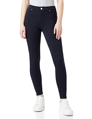 Ted Baker Damskie spodnie jeansowe WMT-STRENTI-Skinny Zip Cuff Ponte DK-Blue, 2 (UK46)