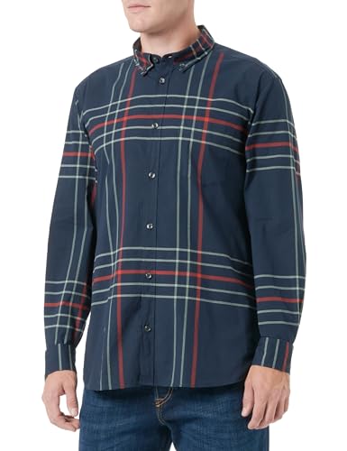 s.Oliver Sales GmbH & Co. KG/s.Oliver Męska koszula z długim rękawem, slim fit koszula z długim rękawem, slim fit, niebieski, XXL