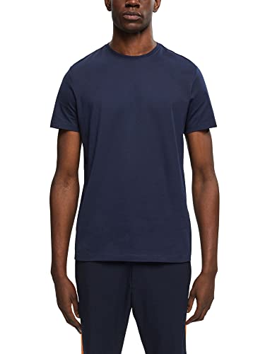 ESPRIT Collection Men's 993EO2K301 T-shirt męski, 400/NAVY, standardowy, 400/granatowy., XL