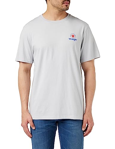 Wrangler T-shirt męski, Pearl Blue, L