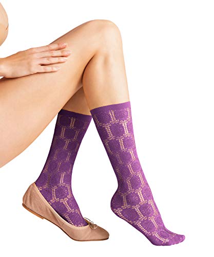 FALKE Damskie skarpety Berry Trim W So, liliowy (Galaxy Purple 8317), jeden rozmiar