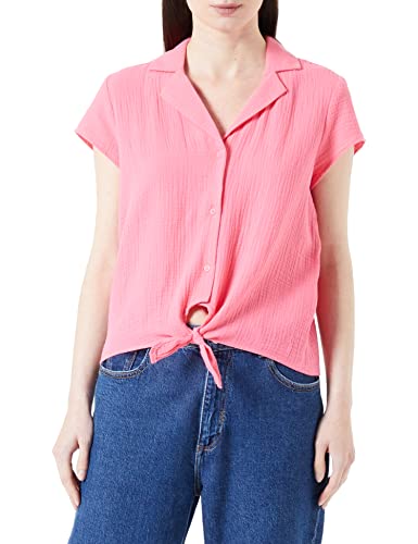ONLY Onlthyra damska bluzka z krótkim rękawem z węzłem WVN, Camellia Rose, M