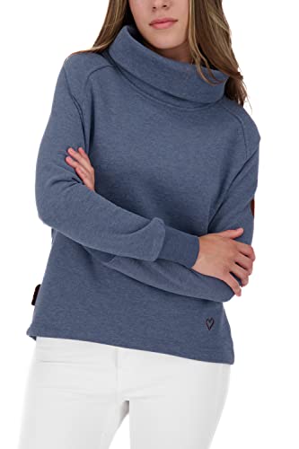 Alife and Kickin JanelleAK A bluza damska sweter ze stójką sweter XS-XXXL, ciemnoniebieski melanż, niebieski (Nightblue)