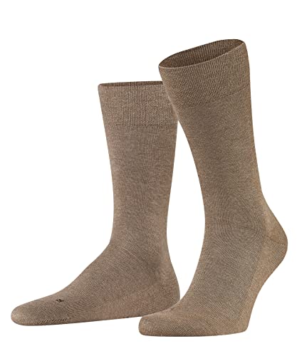 FALKE Mężczyźni Skarpety Sensitive London M SO Zrównoważona Bawełna bezuciskowe 1 Para, Brązowy (Nutmeg Melange 5410), 47-50