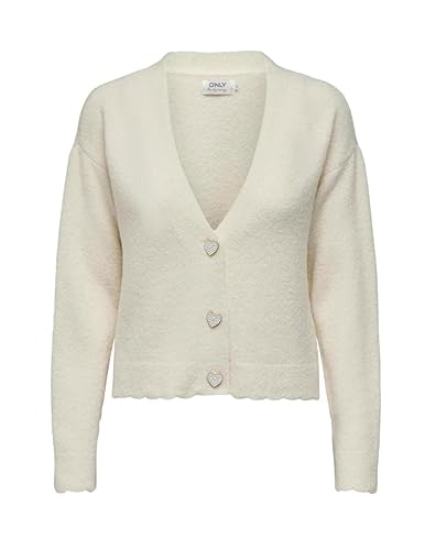 ONLY Onlrositta Ls Vneck Card KNT damski kardigan, brzoza, XS