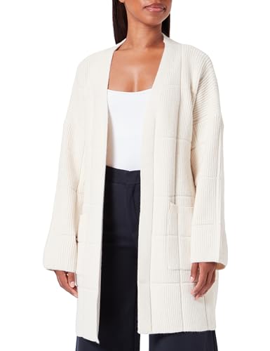 ALARY Damski otwarty kardigan 15624758-AL01, wełniany biały, XL/XXL, biały (wollweiss), XL-XXL