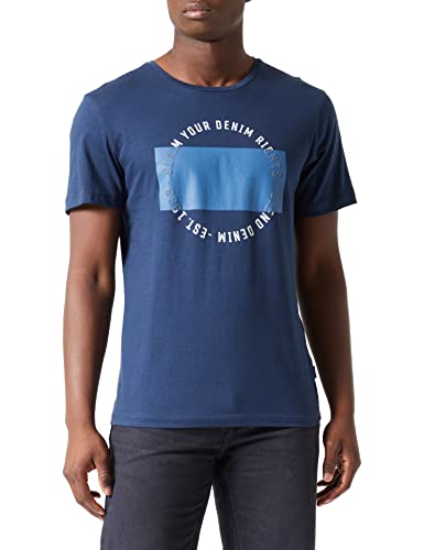 Blend Męski t-shirt s/s, 194024/Dress Blues, L