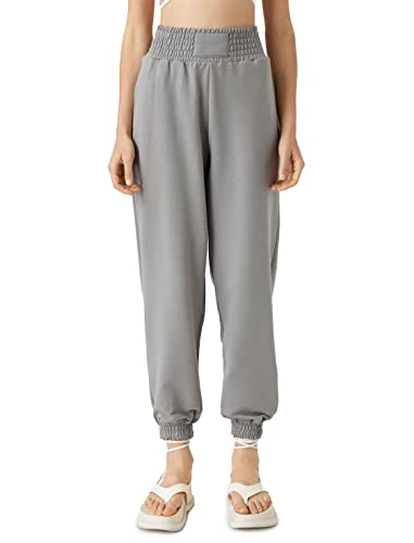 Koton Damskie spodnie dresowe do joggingu, elastyczna talia, szary (035), M