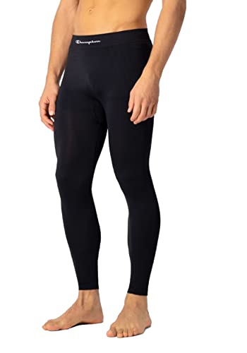 Mistrzowskie Legginsy Sportowe Męskie, Nero (Kk001), L-XL