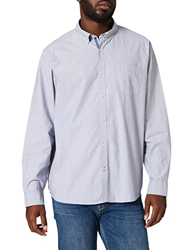 Pioneer Męska koszula z kołnierzem button-down, stal 9916, S