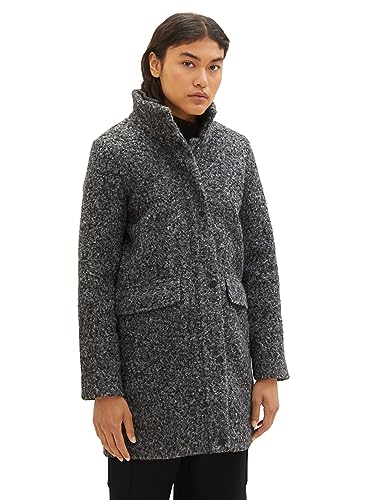 TOM TAILOR Denim Płaszcz damski, 10522 - Shale Grey Melange, XS