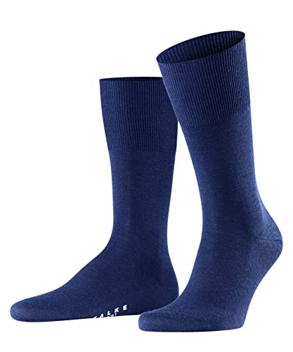 FALKE Mężczyźni Skarpety Airport M SO Wełna Merynosa Bawełna jednokolorowe 1 Para, Niebieski (Royal Blue 6000), 47-48