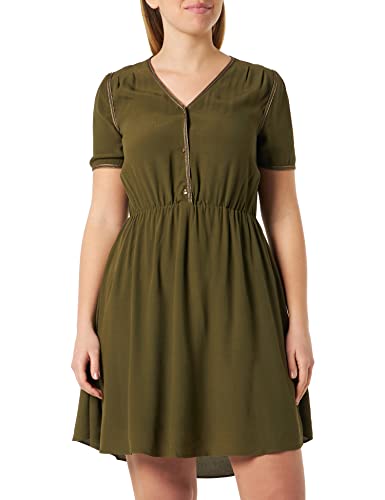 Naf Naf damska Kalin R1 sukienka koktajlowa, New Khaki, 38 EU, New Khaki, 36