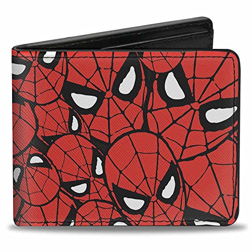 Klamra puchowa uniseks Marvel komiks portfel Spider-man twarz piętrowy składany, wielobarwny, M