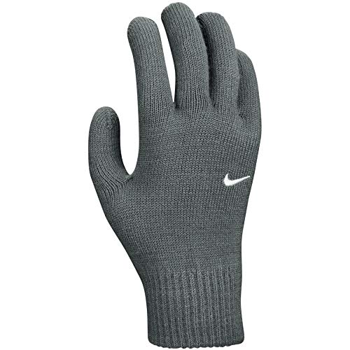 Nike Swoosh Knit 2.0 rękawiczki męskie, szare/białe, S-M