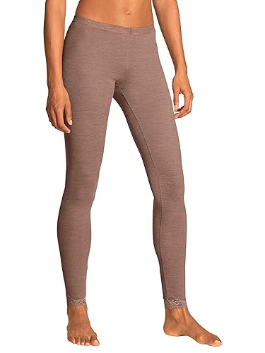 CALIDA Damskie legginsy Richesse koronkowe, Truffle Brown, standardowe