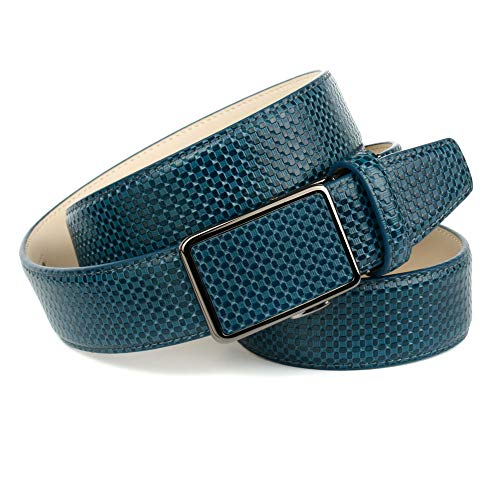 Anthoni Crown Pasek męski, Niebieski (niebieski 080), 90|#90|#674 (Herstellergröße: 90)