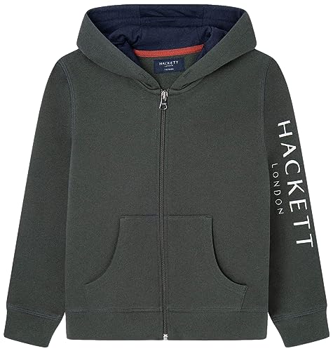 Hackett London Chłopięca bluza z kapturem Hackett Fz, Zielony (ciemnozielony), 24 miesi?cy