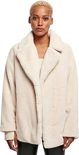 Urban Classics Damska kurtka damska Lapel Teddy Jacket, Whitesand, S