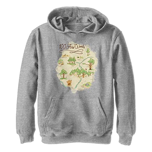 Disney Karta 100 Acre chłopięca bluza z kapturem (1 opakowanie), Sportowy Heide, XL