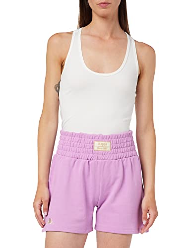 Kappa Authentic Samael Organic szorty damskie, Ciemnofioletowy/biały, XL