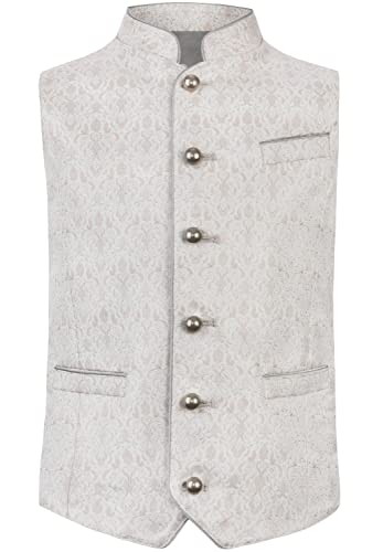 Stockerpoint Trachtenkids Kamizelka chłopięca Damian, kamizelka do stroju ludowego, szarobrązowa, standardowa, szarobrązowy, 92