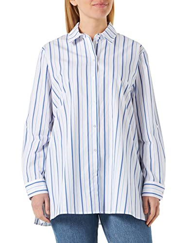 GERRY WEBER Edition Damska bluzka 860016-66423, ecru/biało-niebieskie paski, 36, Ecru/biały/niebieski pasek, 36