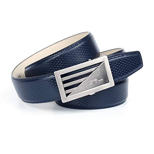 Anthoni Crown Męski pasek J11AM80, niebieski (ciemnoniebieski 080), 678 (rozmiar producenta: 110)