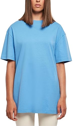 Urban Classics Damska koszulka damska Oversized Boyfriend Tee, T-shirt dla kobiet o wyglądzie oversize, dostępny w wielu kolorach, rozmiary XS - 5XL, niebieski poziomy., L