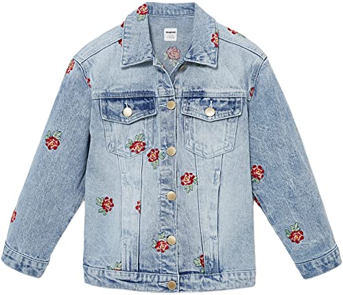 Desigual CHAQ kurtka dżinsowa dla dziewczynek, niebieski, 13-14