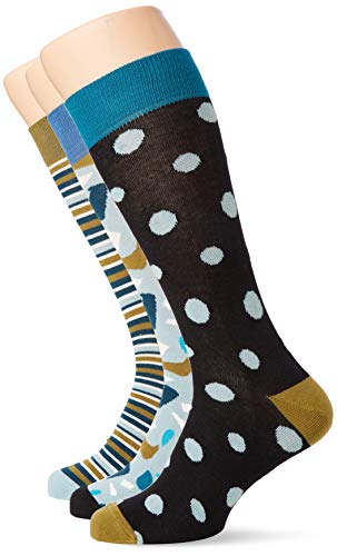 HS by Happy Socks HS Argyle skarpety męskie, 3-pak, Wielokolorowy (wielokolorowy 730), 7-10