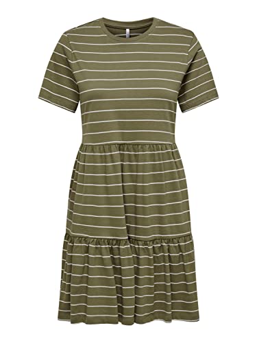 ONLY Women's ONLMAY S/S O-Neck Peplum Dress Box JRS, sukienka, Mermaid, rozmiar M, Mermaid, M