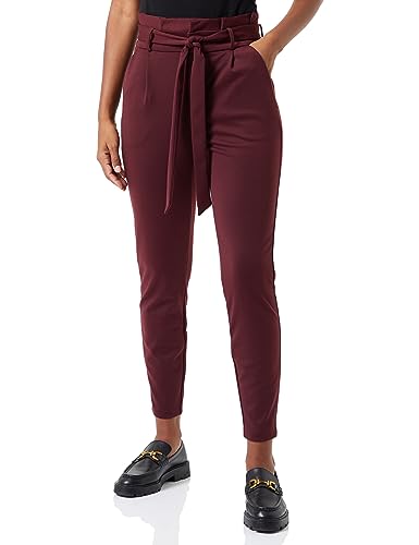Bestseller A/S Damskie spodnie VMLUCCAEVA HR Paperbag Pant GA NOOS, Port Royale, L/34, Port Royale, (L) W / 34L