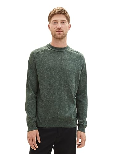 TOM TAILOR sweter męski, 32748 - Green Dust Twotone Grindle, M