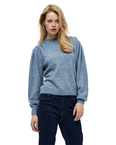 Peppercorn Damski sweter Haze O-Neck UK | Jesienne swetry damskie | Rozmiar XS, 8557M kobaltowy niebieski melanż, 8557m kobaltowy niebieski melanż, XS
