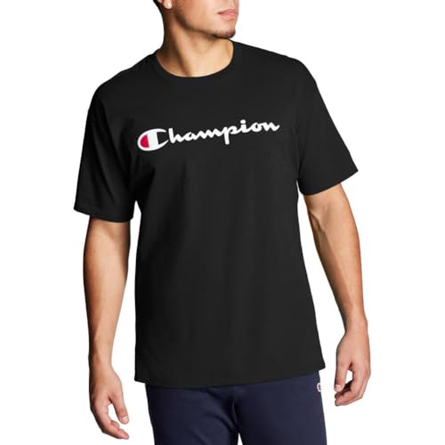 Champion Koszulka męska z grafiką, Black-y06794, XL