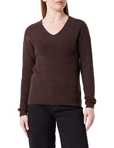 ONLY Damski sweter z dekoltem w serek, Mulczka/szczegół: melanż, XXS