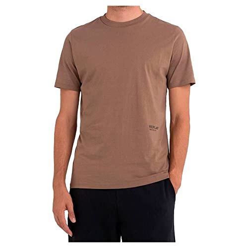 Replay Męski T-shirt M6039, 989 Safari, XS