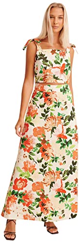 NA-KD Flowy Maxi spódnica, kwiatowa, EU 38