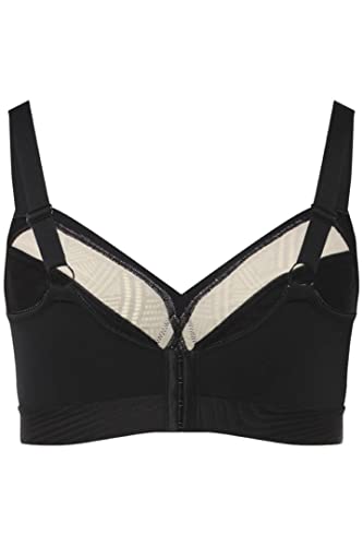Ulla Popken Damski biustonosz Soft-Bra, Wonder-Cross, czarny, 85C
