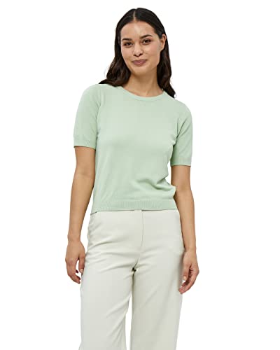 Peppercorn Damski sweter z krótkim rękawem, Zielona mięta, XL