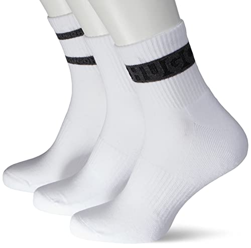 HUGO Męskie skarpety 3P SH Rib Logo CC Sneakers, White100, 43-46